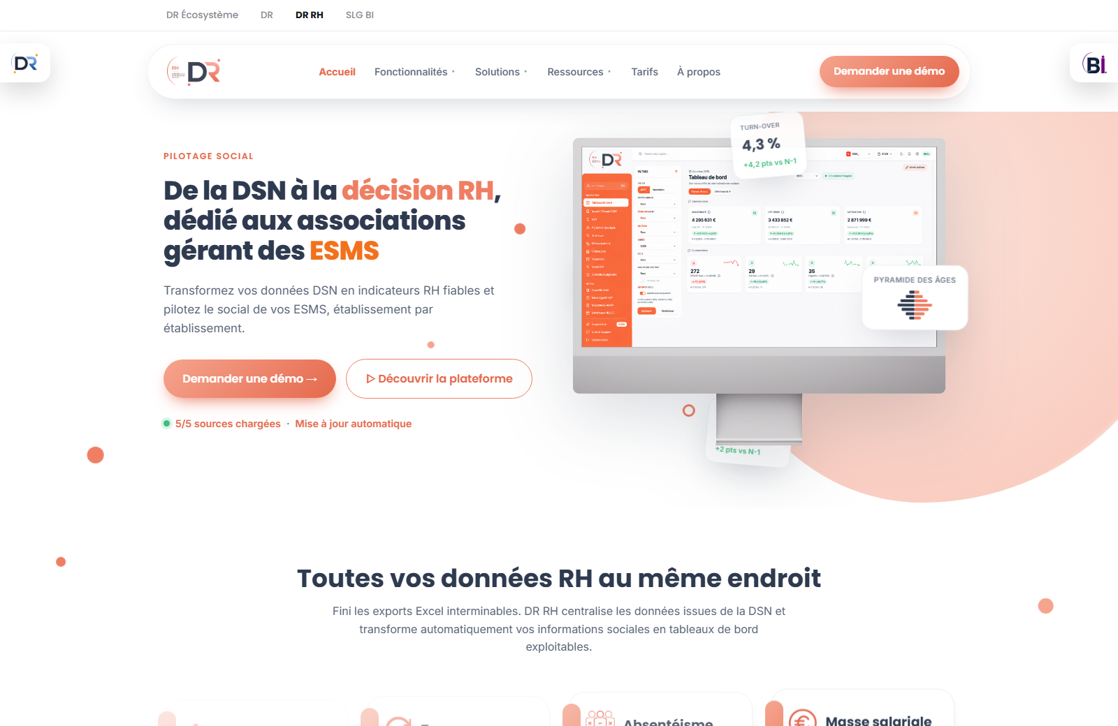 Site DR RH — données sociales